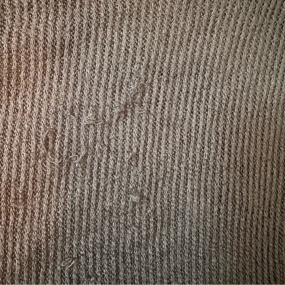 Free People FP Beach Long Ribbed Duster Cardigan Long Grey Large - Picture 11 of 12